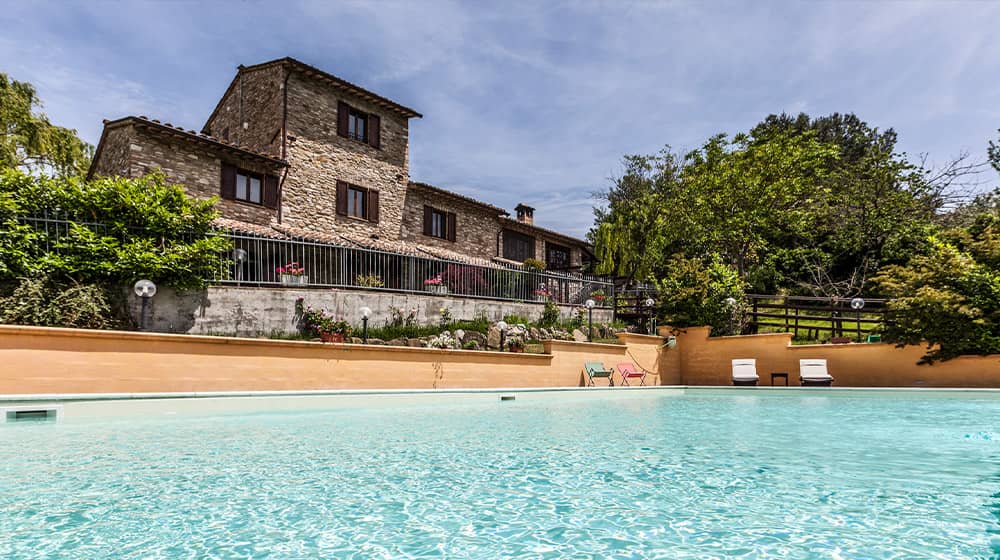 Assisi Holiday villa with pool Casale Santa Margherita Umbria, Italy